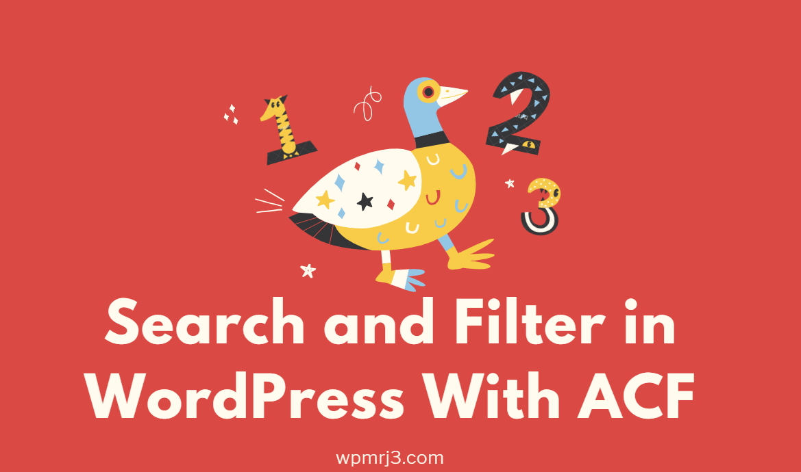 Create a custom search form in WordPress using ACF custom fields