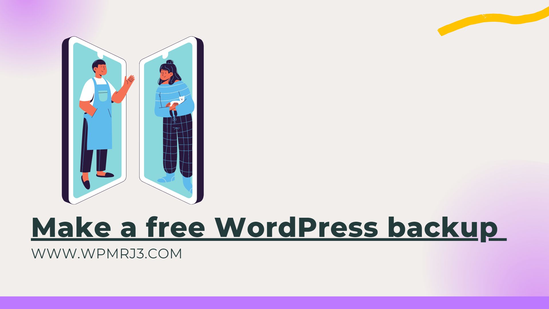 Make a free WordPress backup